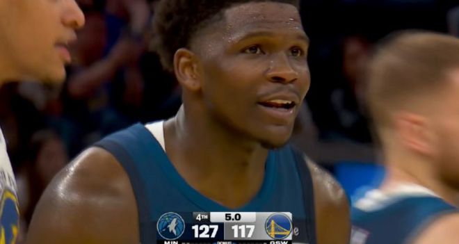 爱德华兹42分超安东尼 森林狼大胜勇士创纪录