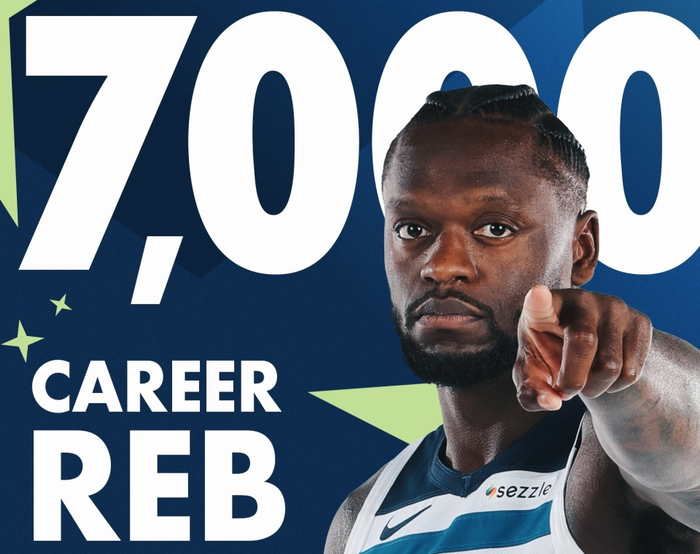 兰德尔达成生涯7000篮板里程碑，詹姆斯12047个仍